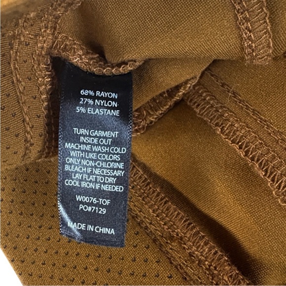 Like New Betabrand Pull-On Stretch Pants Brown Black Dot Size Large Tall - Picture 6 of 8